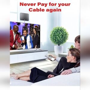 Amplified HD Digital TV Antenna – Long Range Indoor HDTV Antenna